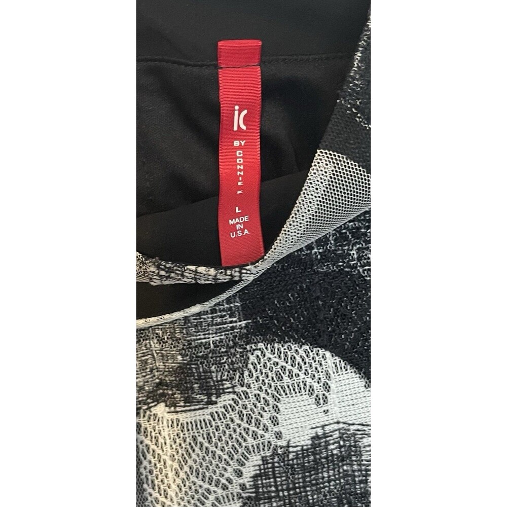 IC By Connie K Bubble Dress Textured Art Wear Zip Back High Neck Women’s Large - Picture 2 of 10